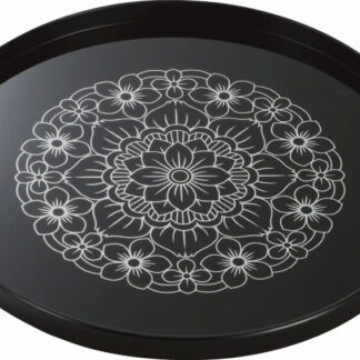 【ラッピング無料】国産 8.3丸盆 蓮華 2335 日本製 お盆 トレー トレイ