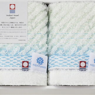 【ラッピング無料】国産 今治 さざなみ ハンドタオル 2P AP77100 綿100% 日本製