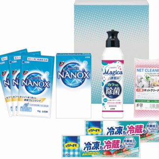 【ラッピング無料】ファインフレッシュセット FFS-105A リード 新鮮保存バッグ ライオン チャーミー マジカ速乾＋ カラッと除菌 ライオン トップスーパーNANOX ネットクリーナ