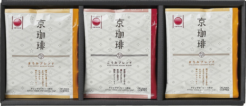【ラッピング無料】小川珈琲 京珈琲 ドリップコーヒーギフト OCKX-15 まろみブレン こうみブレンドドリップコーヒー