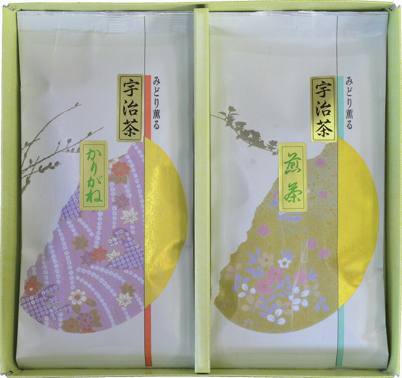 【ラッピング無料】宇治茶詰合せ(伝承銘茶) LC1-16 煎茶 雁が音