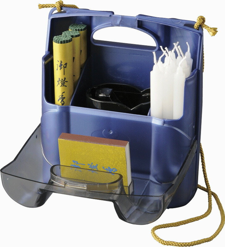 【ラッピング無料】国産 御燈香ワイド(風防のび太付) 024-49 日本製 ローソク 線香 風防付きライターケース 寸六マッチ 吊りヒモ