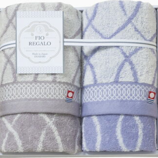 【ラッピング無料】国産 今治製タオル FIO REGALO フェイスタオル 2P IFR-2001 綿100% 日本製