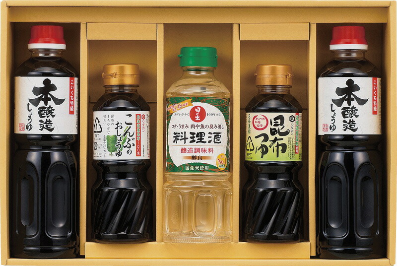 【ラッピング無料】食卓応援バラエティセット SWB-25 サンビシ本醸造しょうゆ 日の出料理酒 ワダカン