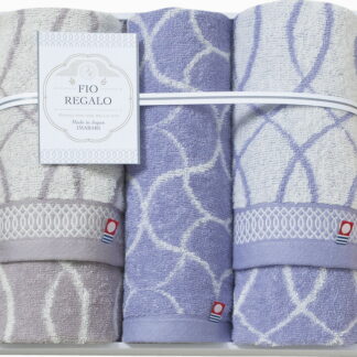 【ラッピング無料】国産 今治製タオル FIO REGALO フェイスタオル 2P ＆ ウォッシュタオル IFR-2501 綿100% 日本製