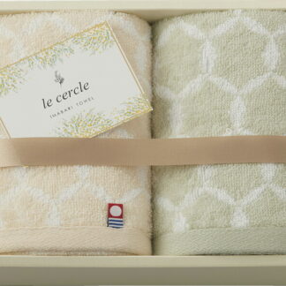 【ラッピング無料】国産 ル･セルクル フェイスタオル 2P LC4124 綿100% 日本製