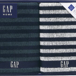 【ラッピング無料】GAP HOME NEW ボーダーギフト フェイスタオル 2P 54-3049250 綿100%