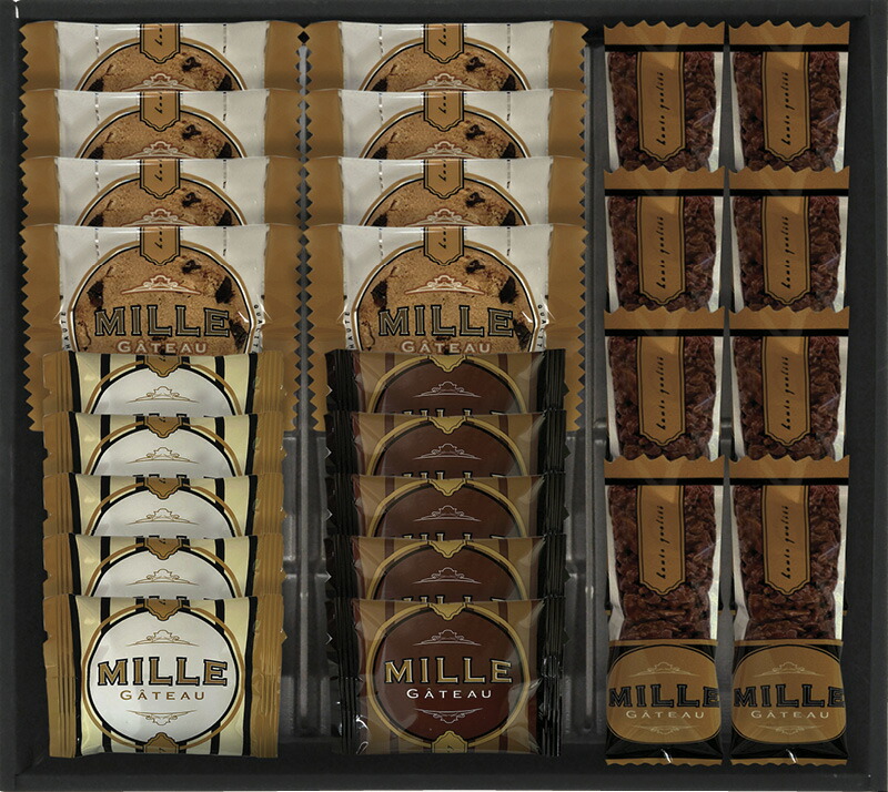 【ラッピング無料】ミル･ガトー スイーツセレクト CZ-30 ミルククランチバー ナッツとチョコのざっくりクッキー ラングドシャ