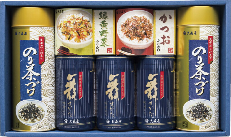 【ラッピング無料】大森屋 卓上のり･お茶漬･ふりかけ詰合せ NTF-30N 味付のり のり茶漬 緑黄野菜ふりかけ かつおふりかけ