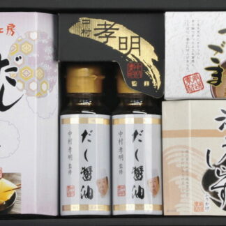【ラッピング無料】中村孝明監修 調味料 ＆ 和のアソートギフト ＮＫＭ−ＣＯ 中村孝明監修だし醤油 すりごま 膳工房だし三昧 海老しらすふりかけ