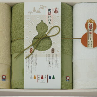【ラッピング無料】国産 今治製タオル 快福たおる タオルセット KF3040 綿100% 日本製 バスタオル フェイスタオル ハンドタオル