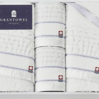 【ラッピング無料】国産 グランタオル今治 ホテルタイプフェイスタオル 2P ＆ ハンドタオル 2P IGT41400 綿100% 日本製
