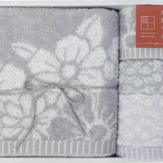 【ラッピング無料】国産 今治ギフト 華音 タオルセット グレー SI300429 綿100% 日本製 バスタオル フェイス ウォッシュ タオル