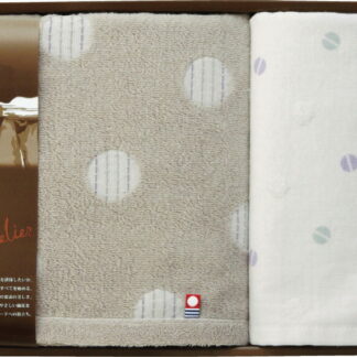 【ラッピング無料】国産 タオルソムリエの選択 バスタオル ＆ ウォッシュタオル 22710-61630-934 綿100% 日本製