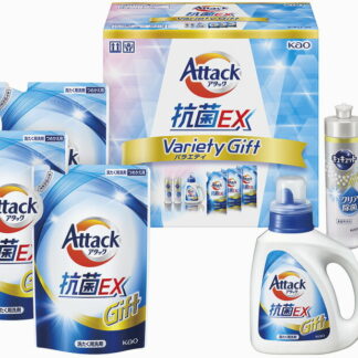 【ラッピング無料】花王 アタック抗菌ＥＸバラエティギフト K･AU-30 詰替用 キュキュットクリア除菌