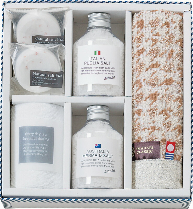 【ラッピング無料】バスツーリスト バスソルトセット BT-530A フィズ 今治ウォッシュタオル マイクロファイバークロス