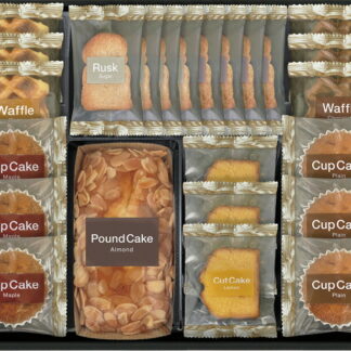 【ラッピング無料】ベイクドスイーツセレクション CWR-50 ラスク カップケーキ ワッフル レモンケーキ アーモンドパウンドケーキ