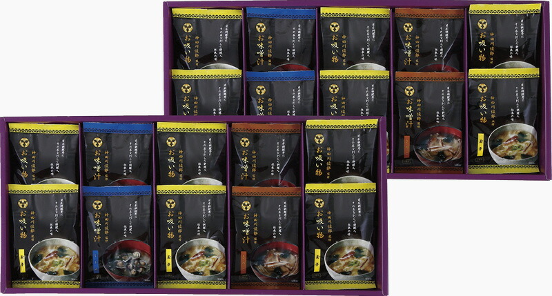 【ラッピング無料】神田川俊郎監修 味和心 お味噌汁ギフト[雅] FKM-HN 玉子フリーズドライお吸い物 フリーズドライ