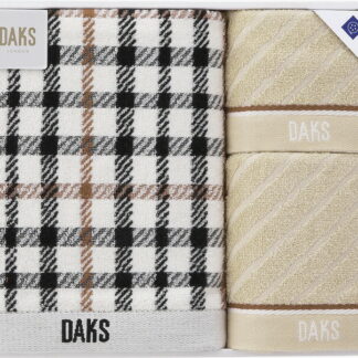 【ラッピング無料】DAKS NEW ハウスチェック タオルセット 55-3069500 綿100% バスタオル フェイス ウォッシュ タオル