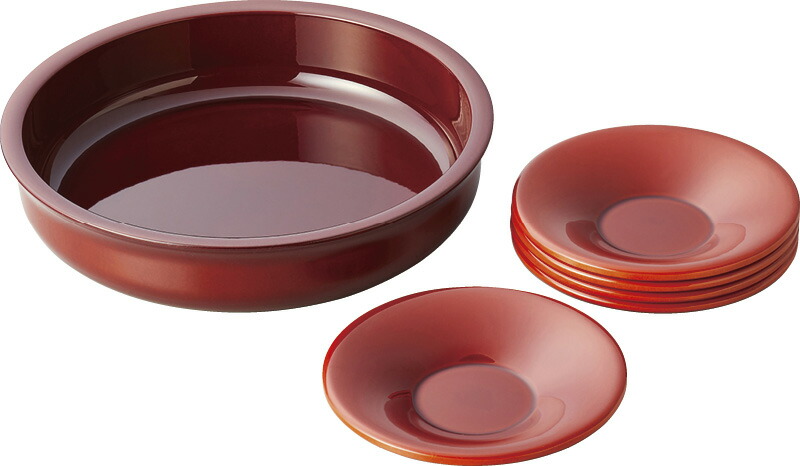 【ラッピング無料】国産 DX両面春慶塗 菓子鉢と茶托セット 42233 日本製