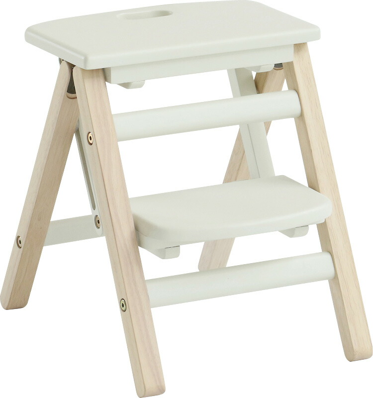 【ラッピング無料】Kids Folding Step -carrie- アイボリー ILS-3551IV 踏み台