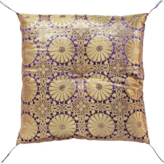 【ラッピング無料】国産 夫婦判 仏前 座布団 ブルー L26-B(BL) 日本製