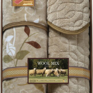 【ラッピング無料】クロスロード ウールミックス ウール混 敷パット ＆ ポケット 毛布 20606040 敷きパット