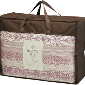 【ラッピング無料】国産 ウールミックス ウール混 肌ふとん ローズ WLM5100RO 日本製 掛け 布団