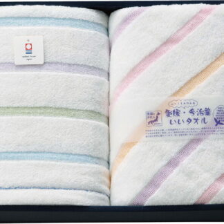 【ラッピング無料】国産 愛媛･今治産いいタオル ふっくらふわふわ バスタオル 2P PIG-81100 綿100% 日本製