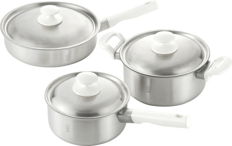 【ラッピング無料】国産 BON 鍋 ＆ フライパン3点セット BO-30 日本製 片手鍋 両手鍋