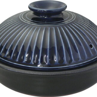 【ラッピング無料】国産 萬古焼 菊花瑠璃釉 9号セラミック加工IH土鍋 2080-1855 日本製