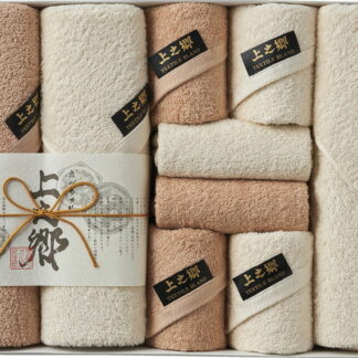 【ラッピング無料】国産 上之郷 極 フェイスタオル 6P ＆ バスタオル 3P ＫＧ−１５０００Ｎ 綿100% 日本製