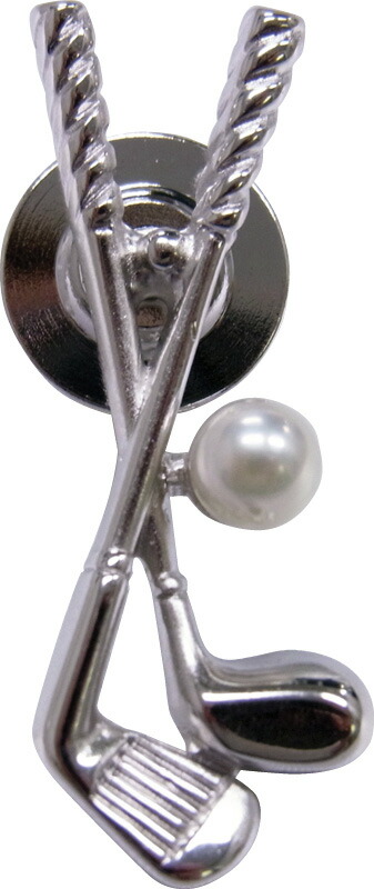 【ラッピング無料】国産 パール･パール･コウベ スポーツタックブローチ ゴルフ TKR548-4 日本製
