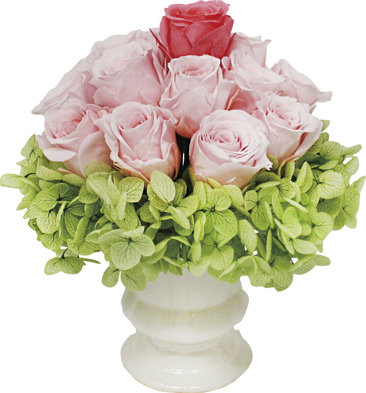 【ラッピング無料】国産 プリザーブドフラワーギフト ブライダルローズブーケ MF-22 日本製