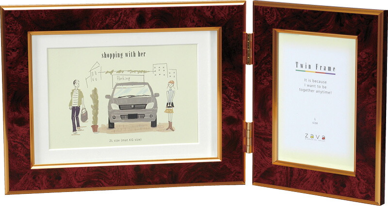 【ラッピング無料】ツインフレーム クラシック ワイン 101620 フォト 絵画 フラワー アート