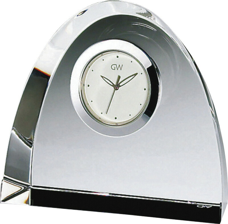 【ラッピング無料】グラスワークスナルミ アーチ クロック(M) GW1000-11002 置き時計
