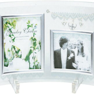 【ラッピング無料】ジュエリーチャーム ガラスフォトフレーム 2W GF-02051 絵画 フラワー アート