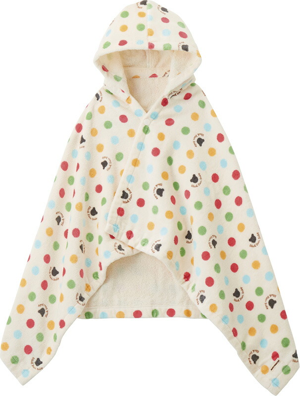 【ラッピング無料】国産 ミキハウス バスポンチョ 40-3812-260 日本製