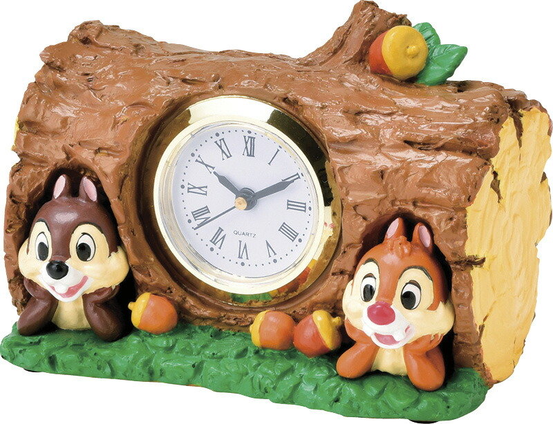 【ラッピング無料】ディズニー チップ ＆ デール 置き時計 SDD-2201
