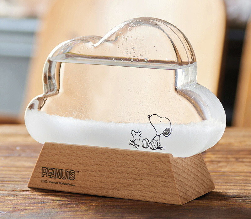 【ラッピング無料】ピーナッツ スヌーピー ストームグラス クラウド 151-333274 置物