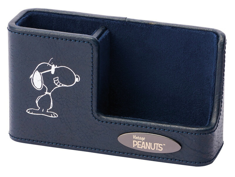 【ラッピング無料】ピーナッツ スヌーピー スマホ ＆ メガネスタンド ネイビー 151-240570NV スマートフォンスタンド