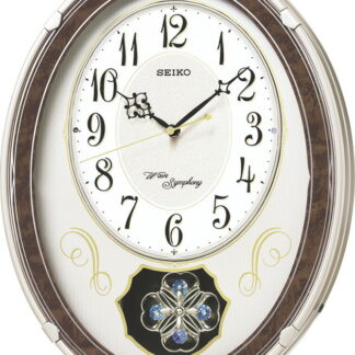 【ラッピング無料】セイコー ウェーブシンフォニー 電波正時メロディ 掛時計 AM259B 掛け時計