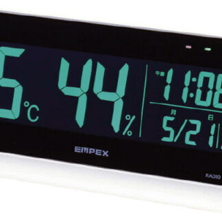 【ラッピング無料】エンペックス 電波時計付デジタル 温･湿度計 TD-8262 置き時計