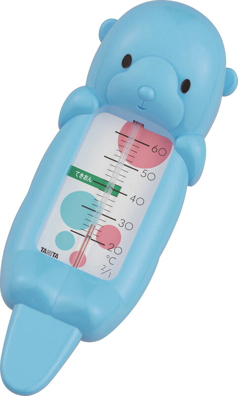 【ラッピング無料】タニタ 湯温計 ラッコちゃん ブルー 5417BL