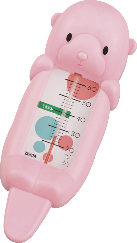 【ラッピング無料】タニタ 湯温計 ラッコちゃん ピンク 541 7PK