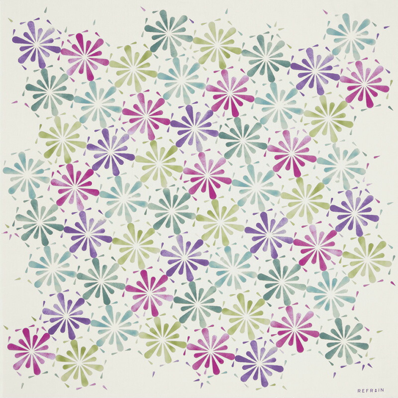 【ラッピング無料】国産 REFRAIN 撥水ふろしき 万華鏡 053404 綿100% 日本製