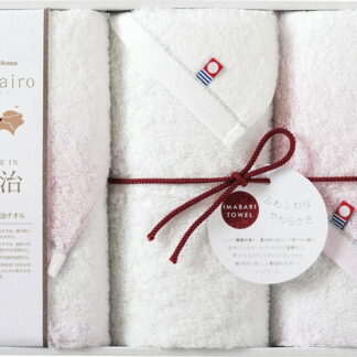 【ラッピング無料】国産 今治わたいろ 西川今治タオル フェイスタオル 3P ピンク TBF39980 11P 綿100% 日本製