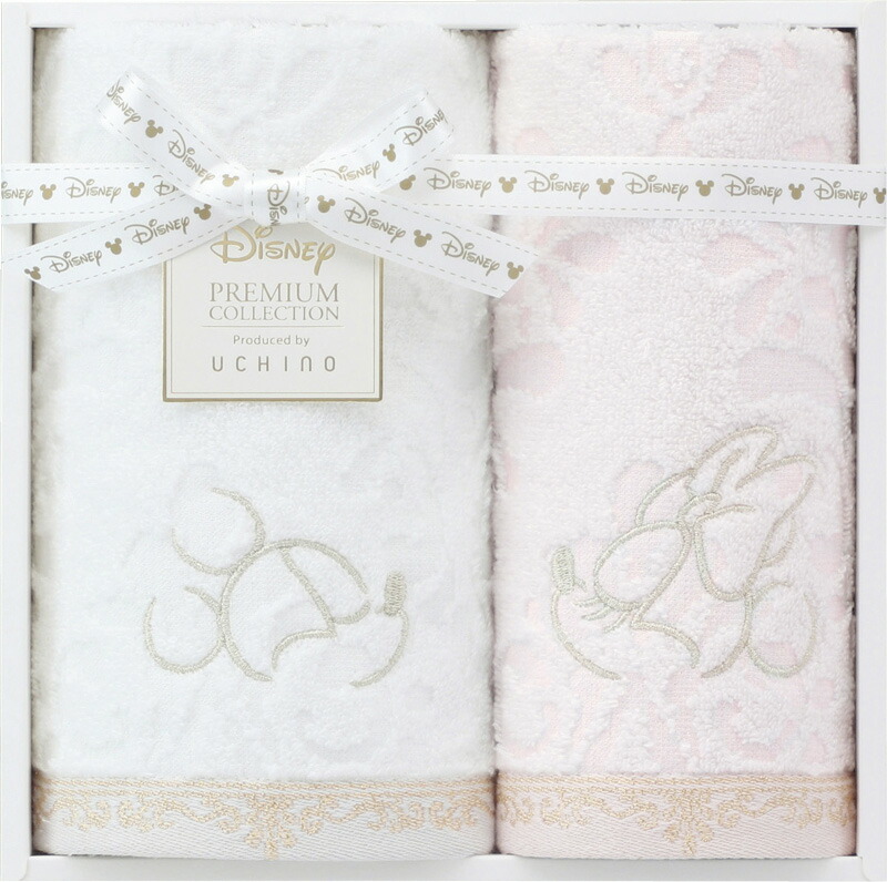 【ラッピング無料】プレミアム ディズニー エターナリー フェイスタオル ＆ ゲストタオル WR25876M