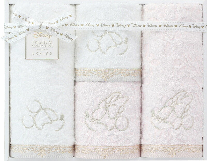 【ラッピング無料】プレミアム ディズニー エターナリー フェイスタオル 2P ＆ ゲストタオル 2P WR50876M