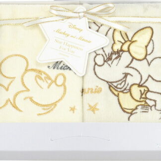 【ラッピング無料】ディズニー スターハピネス ウォッシュタオル 2P DS-9015 綿100%